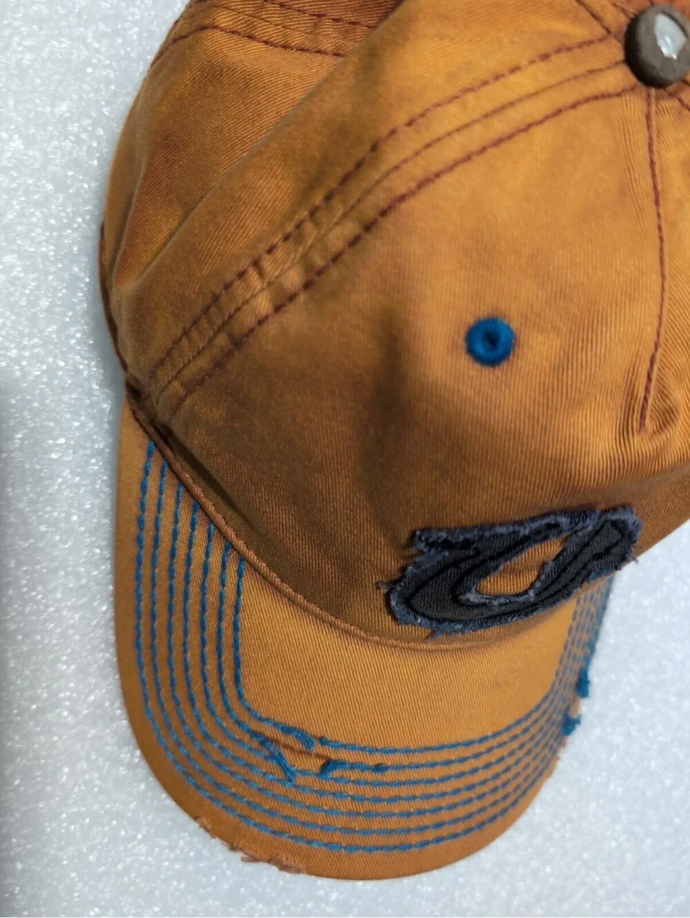 Vintage True Religion Hat Cap Distressed Horseshoe Adjustable Y2K OSFA